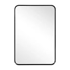 69x30 Black Rectangle Full-Body Mirror Metal Frame Full-length Mirror with Window Panes for Bathroom Bedroom Entryway Living