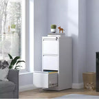 VIYET 52H 3-Drawer Metal Vertical File Cabinet with Lock,Steel Filing Cabinet for Home Office,Fits A4/Legal/Letter