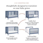Babyletto Swell 4-in-1 Convertible Crib with Toddler Bed Conversion Kit