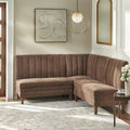 Lifestorey Kerrington 3-Piece Channel Back Upholstered Banquette Set