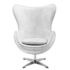 33.5 Brancaster Accent Chair: Acme Furniture, No Assembly, Swivel Base, Wood Composite