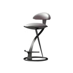 Luxury Gold Metal Frame Sleek Beige Leather Bar Stool