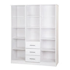 Palace Imports 100% Solid Wood Cosmo 3-Door Wardrobe Armoire with Solid Wood or Mirrored Doors