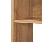 LuxenHome 68 Tall Bookcase with 8-Shelf and 2-Cabinet, 5-Tier Cube Unit Bookcase with Doors, Display Bookshelf with Storage for Living Room Brown
