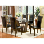 Bind Contemporary Solid Wood Open-Shelf 7-Piece Dining Table Set by Furniture of America