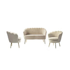 Xabier 52 in. 3 Piece Living Room Set by HULALA HOME