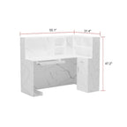 Working Reception Desk L Shaped Front Counter Reception Table Counter