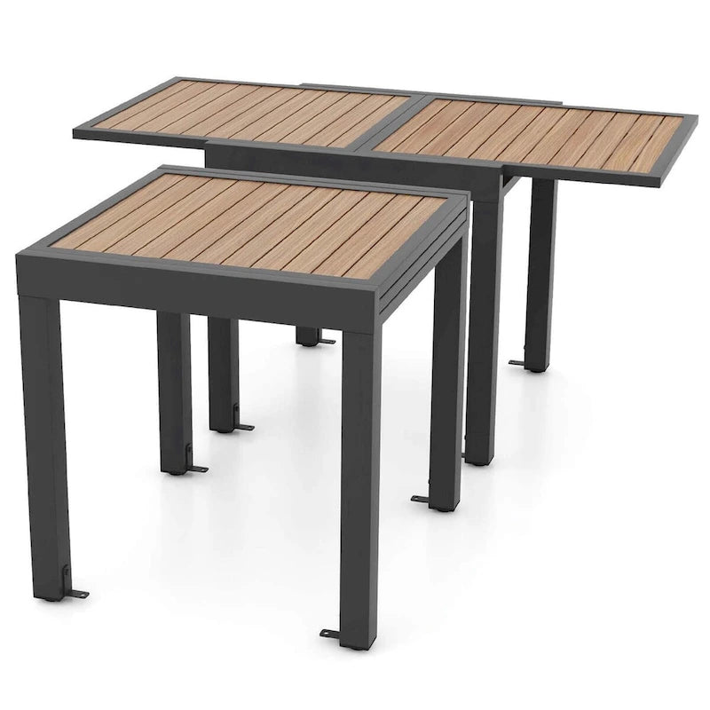 31.5-63Outdoor Extendable Patio Table L-shaped Brace Included
