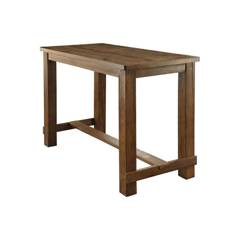 Rustic Wooden Rectangular Bar Table