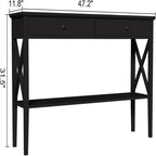 47 Console Table with Drawers - 11.81D x 47.24W x 31.5H
