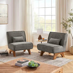 Art Leon Set of 2 Polyester Accent Chair
