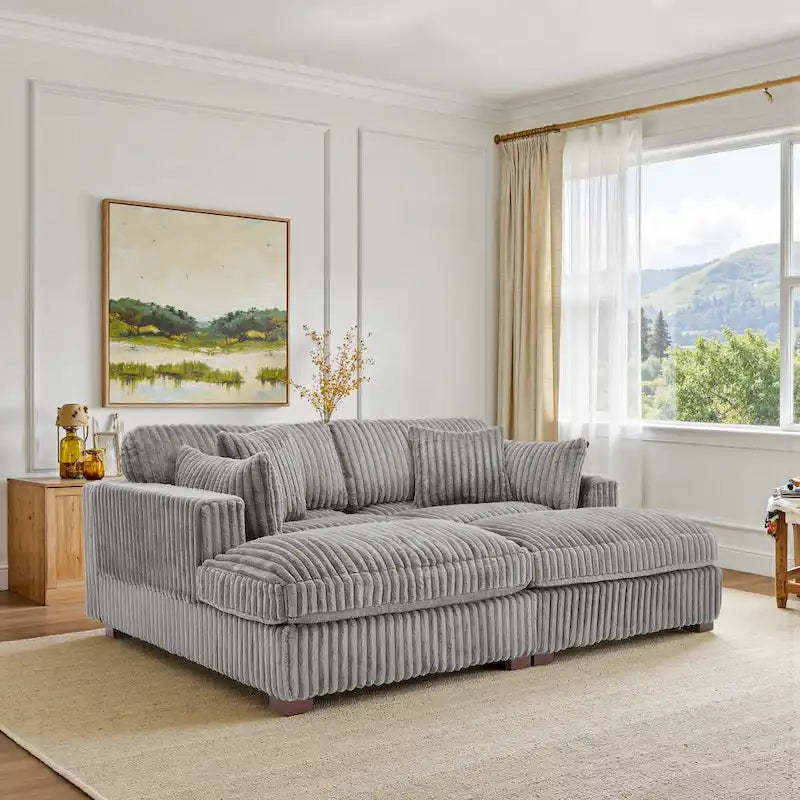 Modular Sectional Fabric Sofa for Living Room & Bedroom