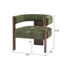 Christopher Knight Home Noah Modern Rubberwood Upholstered Accent Arm Chair