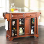 Lafayette Gray Granite Top Full Size Kitchen Island/Cart - Crosley