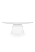 White Oval Dining Table