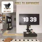 TV Stand for 32-75 TVs, Adjustable Height Mobile TV Cart with Drawer and Wheels for Living Room, Bedroom, Offices -ModernLuxe