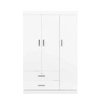 3-Door Wardrobe with 2 Drawers