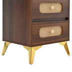 Whisen Makeup Vanity Table with Mirror, Lights, 5 Drawers and Storage Shelf
