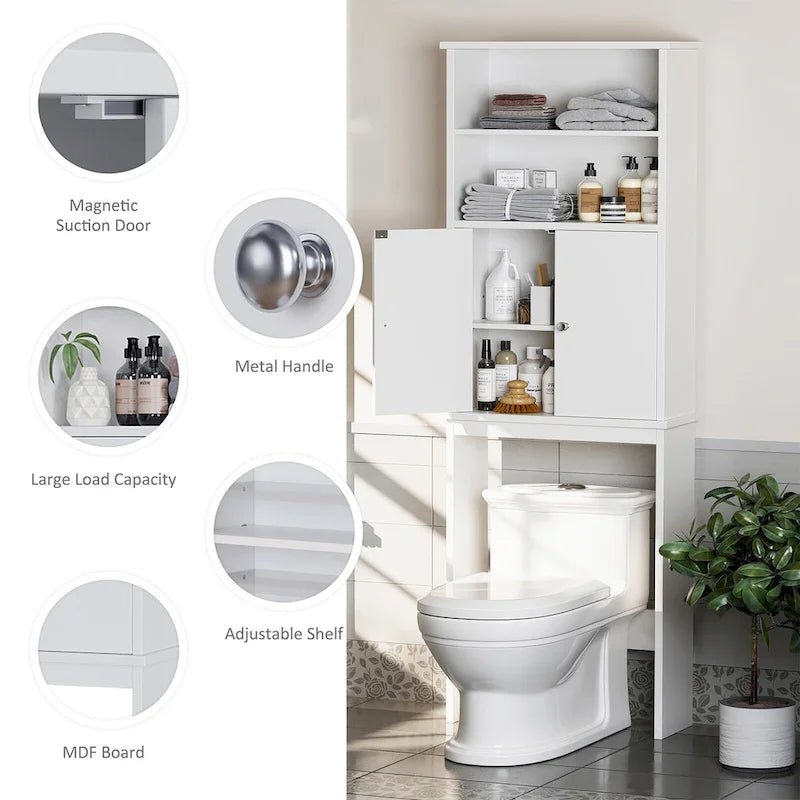 Futzca Over The Toilet Storage Cabinet with Door