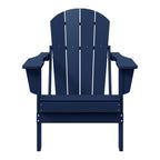 Polytrends Laguna Fade Resistant All Weather Outdoor Patio Folding Adirondack Chair