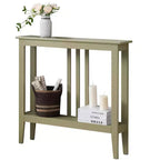 Narrow Console Table with Shelves for Entryway, Hallway or Living Room