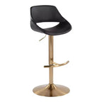 LumiSource Set of 2 Fabrico Adjustable Barstools PU