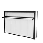 Twin Size Murphy Bed with Shelves, Metal Wall Bed with Foldable Design for Small Space