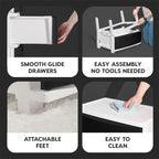 4 Drawer Wide Storage Drawer