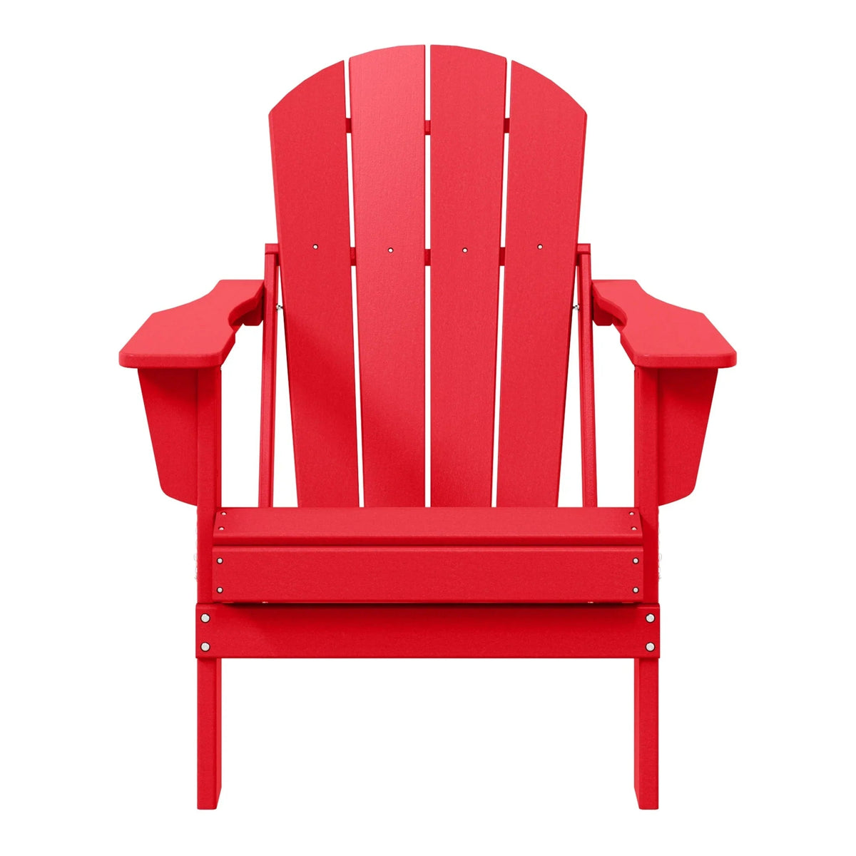 Polytrends Laguna Fade Resistant All Weather Outdoor Patio Folding Adirondack Chair