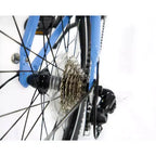 ZiZZO Via 7-Speed Aluminum 20 Folding Bike - Sky Blue