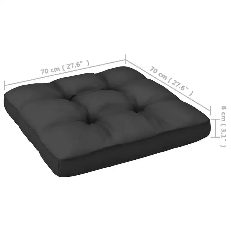 vidaXL Patio Furniture Set 10 Piece Outdoor Sectional Sofa Solid Wood Pine