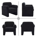 Hyleory Downy Fluffy Cloud Upholstered Accent Chair,Armchair for Bedroom Reception Area Reading Room Living Room
