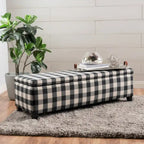 Modern Upholstered Storage Bench for Living Room Entryway