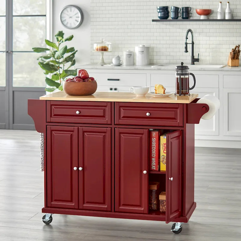 Simple Living Georgia Rolling Kitchen Cart