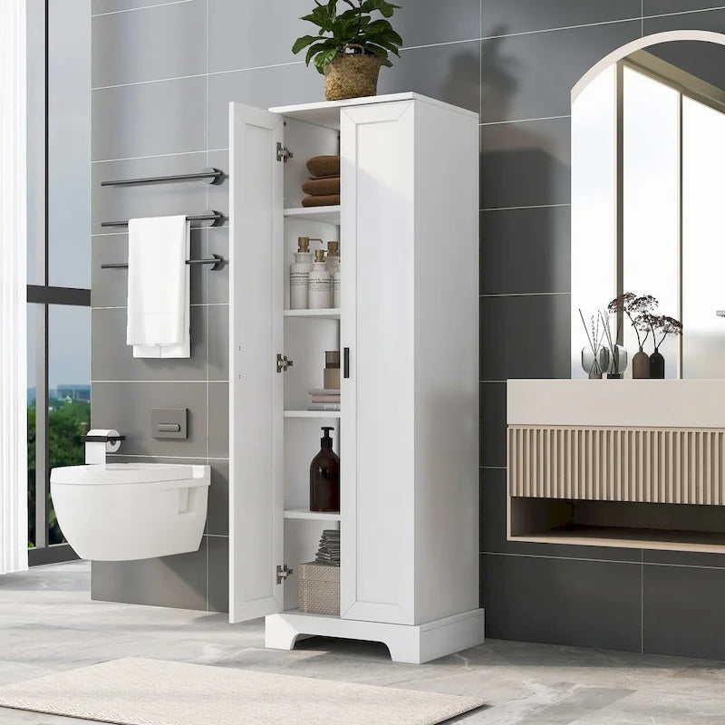 Storage Cabinet with Two Doors for Bathroom