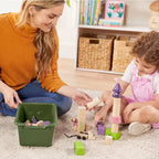 Cubby Mobile Tray Cabinet and 15 Scoop Front Bins, 3x4, Kids Furniture