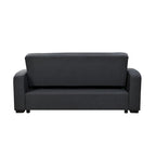 Roomfitters 75 Inch 3 in 1 Convertible Modern Sofa with Convenient Pull Out Bed, Reclining Backrest, Cup Holders, Pillows