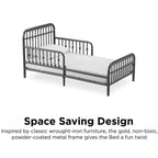 Little Seeds Monarch Hill Ivy Metal Toddler Bed