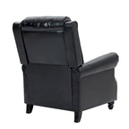 2 Set Modern Padded Seat Recliner Chair with PU Leather/Fabric