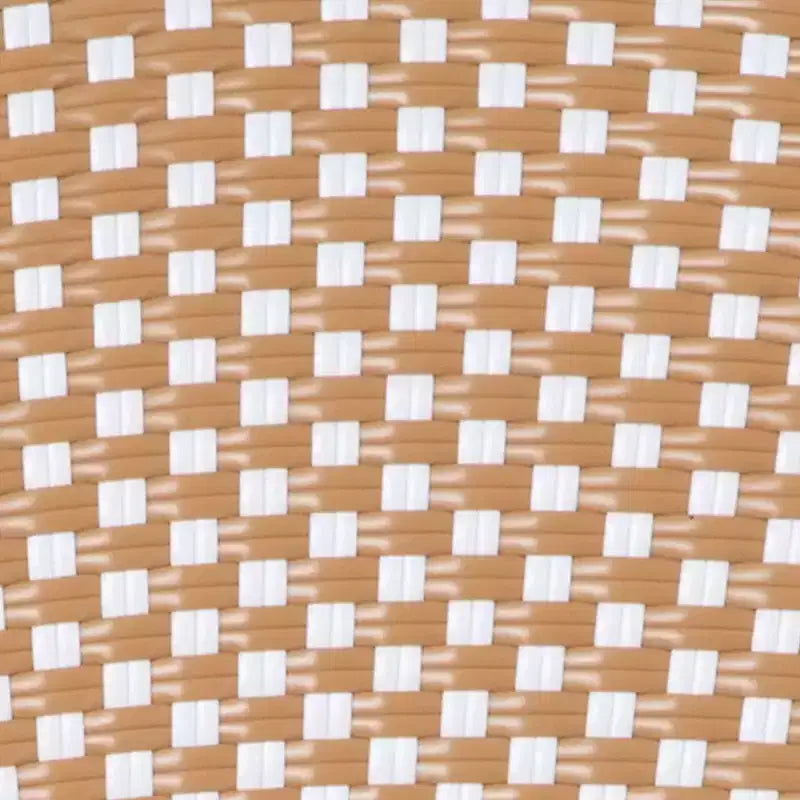 Flash Furniture 4 Pack Lourdes Indoor/Outdoor Commercial Thonet Bistro Stacking Chair with Arms, PE Rattan and Aluminum Frame