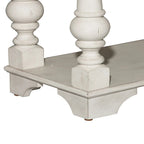 Morgan Creek Antique White Wire Brushed Tobacco Accents Sofa Table