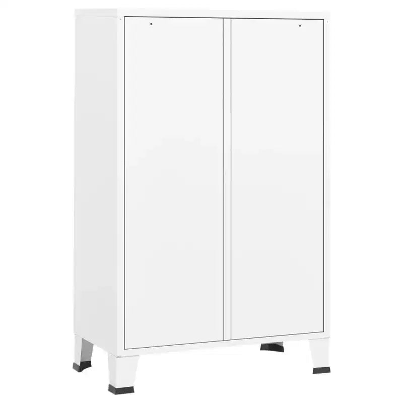 vidaXL Wardrobe Black Sheet Metal Medium Adjustable Shelves