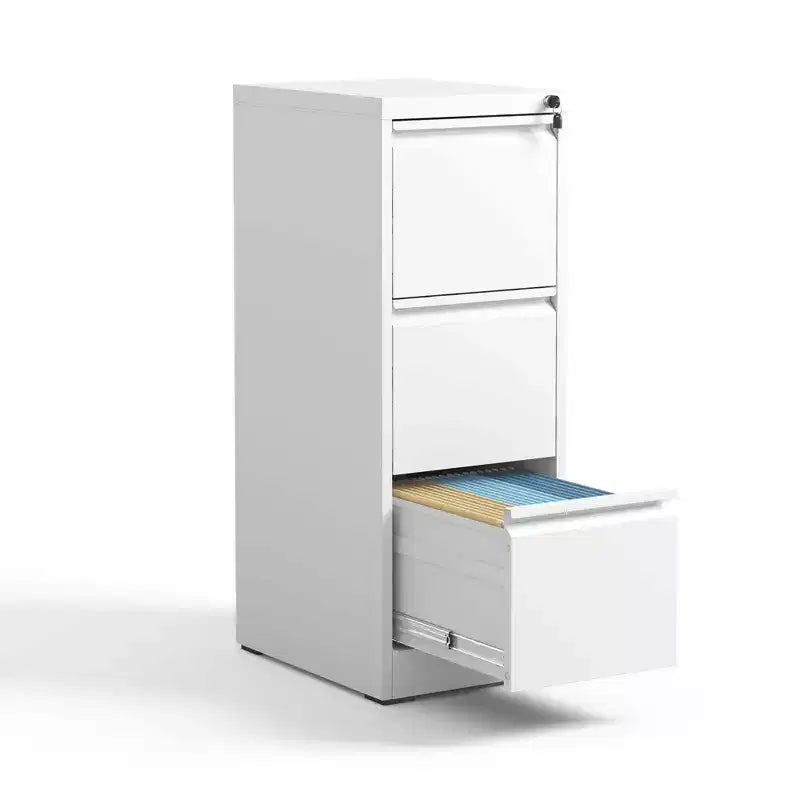 VIYET 52H 3-Drawer Metal Vertical File Cabinet with Lock,Steel Filing Cabinet for Home Office,Fits A4/Legal/Letter