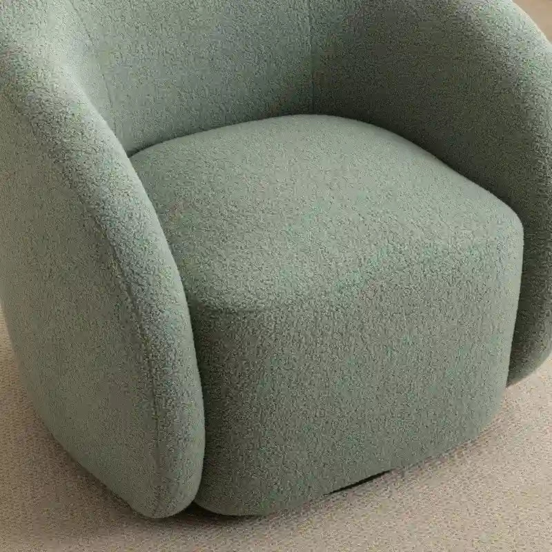 SEYNAR Modern Glam Upholstered 360 Degree Swivel Accent Armchair Set of 2