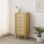 Jewelry Armoire with Storage Drawers and Side Panels - 41 - Brown