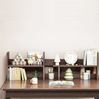 Kids Desk Kids Table Wood Computer Desk with Bookshelf - N/A