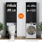 Futzca Over The Toilet Storage Cabinet with Door