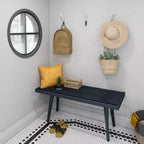 Plank+Beam Entryway Bench, Solid Wood End of Bed Bench for Bedroom, Hallway, Porch, 41.25
