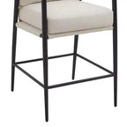 Spruce&Spring Modern Counter Stools with Arm & Metal Frame Set of 2