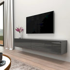 Berno 71-in. Modern Glossy Wall-mounted Floating TV Stand